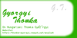 gyorgyi thomka business card